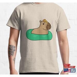 Kawaii Pizza Capybara Classic Tshirt